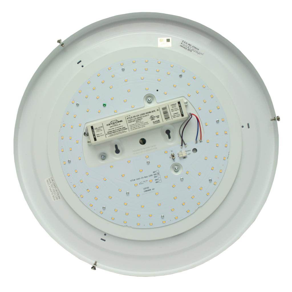 Keystone 10193040 CIRCULAR WHITE LED FIXTURE WITH DUAL LEVEL 3000K