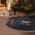 thumbnail image 5 of Daiia Majestic Black Yak Drawing Merry Christmas Tree Skirt , Xmas Large Lace-up Tree Skirt, Santa Snowflakes Rustic Home Decorations New Year Party Farmhouse Decor-48", 5 of 6