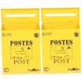 thumbnail image 4 of 2 PCS Wall Mount Mailbox Postal Unique Antique Office Yellow, 4 of 8