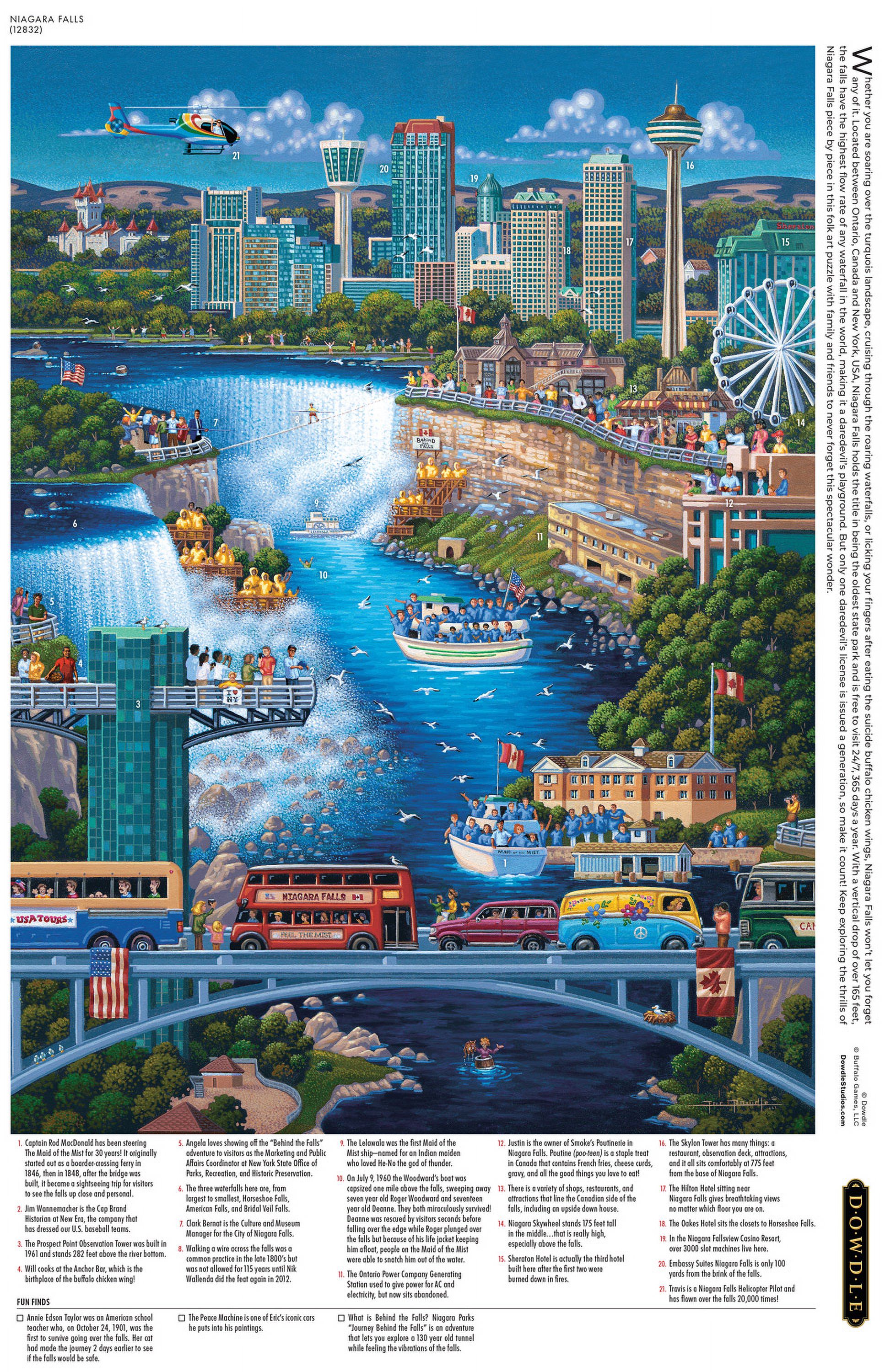 Buffalo Games Eric Dowdle Niagara Falls 1000-Piece 26.75 x 19.75-inch Interlocking Jigsaw Puzzle for Adults Ages 14+