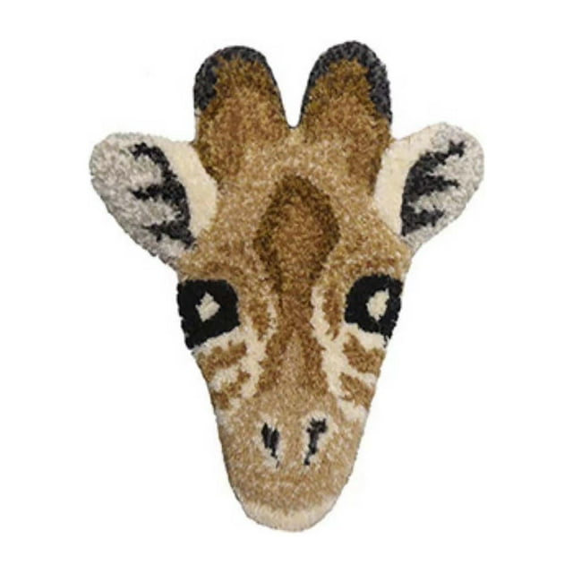 fsxdhpcsgfc Cartoon Animal Head Shape Carpet Thick Area Rug Foot Mat For Home Decoration Blanket Throws for Bed Small Blankets 4x8 Carpet Rug Furry Carpet Rugs for Living Room Periwinkle Throw Blanket