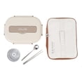 thumbnail image 2 of 316 Stainless Steel BentoBox, Multi Compartment 1500ml Lunch Box Lunch Containers with Soup Bowl, Bag, Utensils, Portable Lunch Food Storage Container for Adults Kids School, 2 of 7