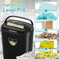 thumbnail image 2 of Paper Shredder, 14 Sheet Cross Cut, 6.6 Gallon, P-4 Security - Home Office Heavy Duty, 2 of 6