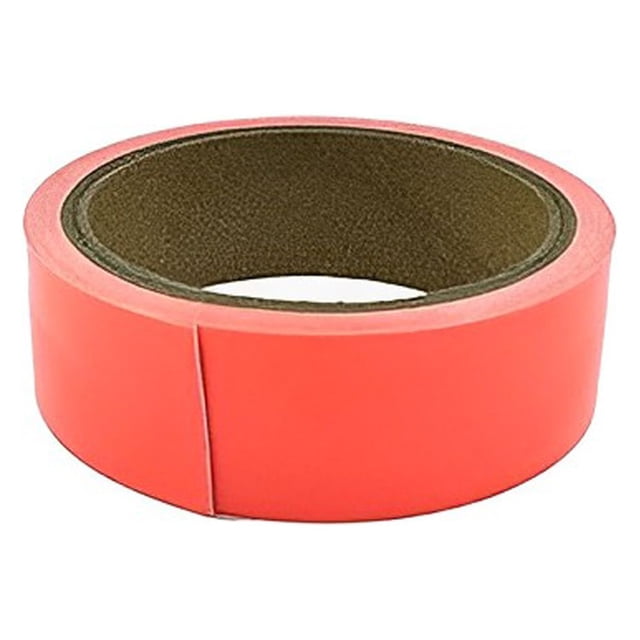 Advancent Cinta de advertencia luminosa portátil para oficina en casa, escalera, camino de escenario, tira de seguridad autoadhesiva resistente Decoración del hogar Rojo 10 mm