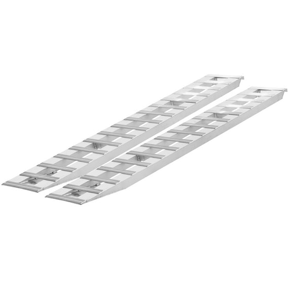 KFFKFF 94" x 15" Aluminum Ramps, 6000 LBS Load Support for Motorcycles, Dirt Bikes, Trailers, ATVs, UTVs, Garden Tractors, Lawn Mowers, Pair