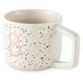 thumbnail image 2 of Thyme & Table 13.5 fl oz Monogram B White Speckled Stoneware Mug, 2 of 6