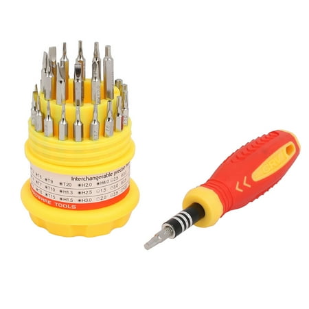 31 in 1 Magnetic Torx Slotted Hex Precision Screwdriver Set Tools Kit
