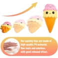 thumbnail image 2 of Squishies Ice Cream Giant Squishies Slow Rising Kawaii Smiley Squishies Stress Relief Toy Prime 1 piece 12.5 x 10.5 x 21.5 cm, 2 of 5