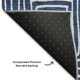 thumbnail image 5 of Addison Rugs Mayfield Premium Machine Washable Transitional Geometric Navy Rectangle Rug, 8' x 10', 5 of 6