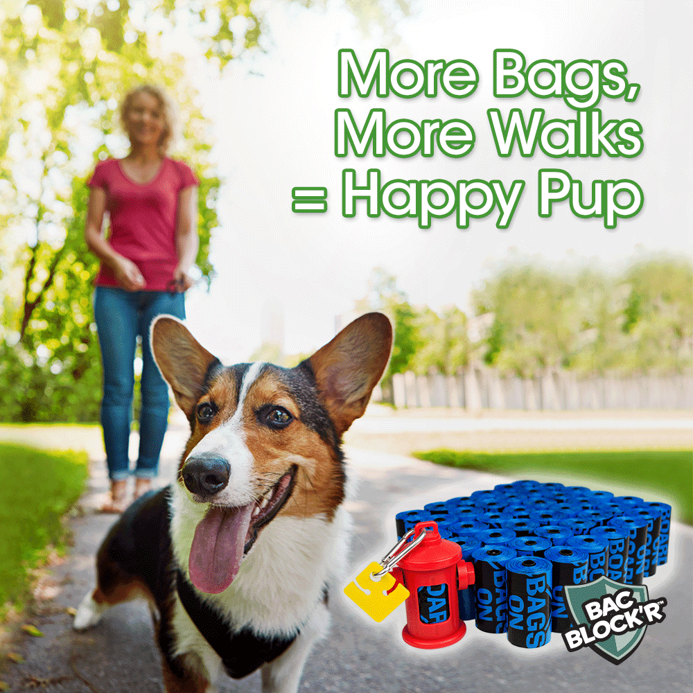 Bags on Board Poop Bags for Dogs - Blue - 9" x 14" - 600 Count
