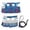 Blue - 24.5cm, variant on Cute Reptile Harness Leash Cotton Anti-escape Walking Strap for Lizard Squirrel Small Pet Outdoor Activity 9.65 Inch