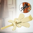 thumbnail image 6 of TISHITA Portable Door Lock Security Door Lock from Inside Travel Must Haves Essential Travelers Hotel Door Lock for Room College Dorm gold without screw, 6 of 8