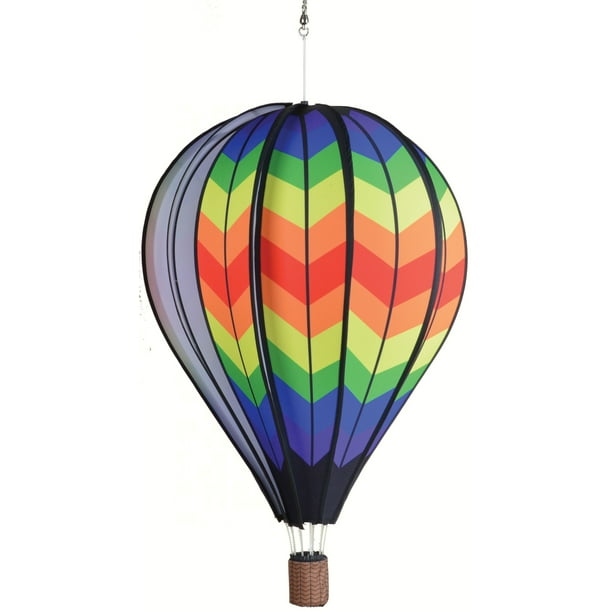 premier kites 26 in. hot air balloon double rainbow chevron Walmart