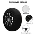 thumbnail image 2 of Pofeuu Skulls Print Spare Tire Wheel Cover for Car Truck SUV Camper Universal Fit Spare Tire Cover RV Spare Tire Covers-15 inch, 2 of 6