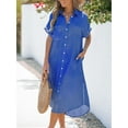 thumbnail image 5 of CUPSHE Women's Dress Short Bell Sleeve Button Down Casual Shirt Dresses, 5 of 8