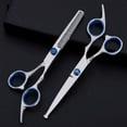 thumbnail image 2 of Flat shear Professional Hairdressing Haircut Scissors 6 Inch 17.5cm Barber Shop Hairdresser's Cutting Thinning Tools High Quality Salon Set, 2 of 6