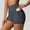 Dark Gray, variant on JIUWEN Gym Shorts Women Crossover Biker Shorts High Waisted Spandex Workout Yoga Booty Shorts with Pockets-Beige-L,Gym Shorts Women,Butt Lifting Shorts,Booty Shorts