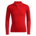 thumbnail image 1 of Polo Nautica para niñas, manga larga, color rojo, talla 20.5 Plus, 1 of 1