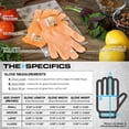 thumbnail image 5 of CHOK Ultra Durable Series Cut Resistant Gloves - Cutting Gloves for Chefs  BBQ and Cooking - Level 5 Protection; Food Grade Safe Cut Proof Gloves - Grey  Medium Size [2-Pack], 5 of 5