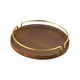 thumbnail image 4 of Bandeja de madera redonda tradicional para servir, organizador duradero, decoración de granja, bandeja de té, plato de aperitivos para cocina, cena, S Gloria Bandeja de servicio de madera, 4 of 8