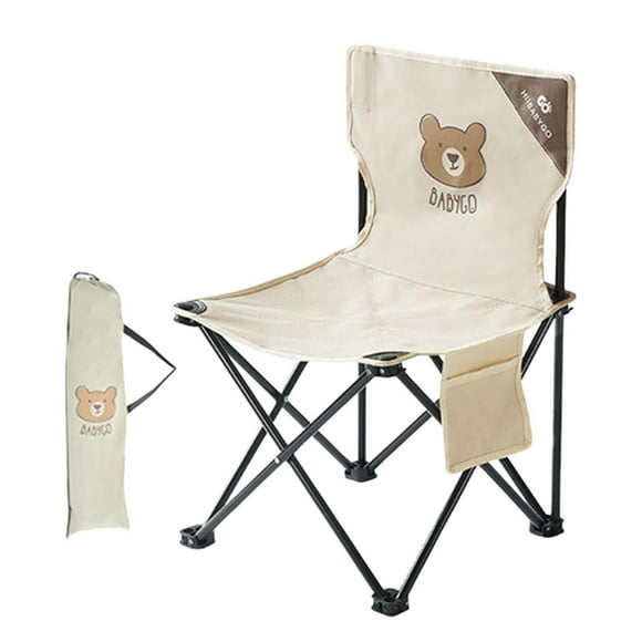 Almencla Kids Camping Folding Chair Children Beach Chair for Fishing Barbecue Outdoor