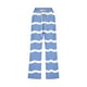 thumbnail image 5 of Pantalones Casuales de Mujer de Impresión Floral Cintura Elástica Suelta, Pantalones de Pierna Ancha Recta con Bolsillos, 5 of 5