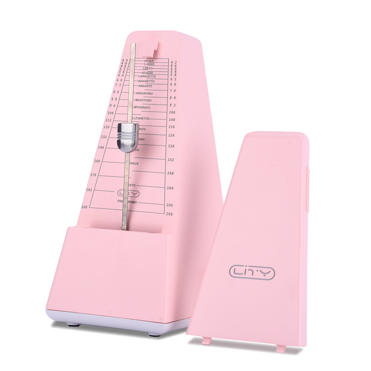 Mechanical Metronome Rhythm BellRing ABS Shell Steel Pendulum PyramidStyle Metronome for