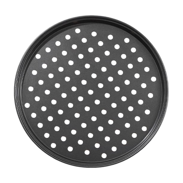 Sartén perforado para pizza - Acero inoxidable, antiadherente, calor uniforme - para hornear pizzas en la cocina doméstica/comercial