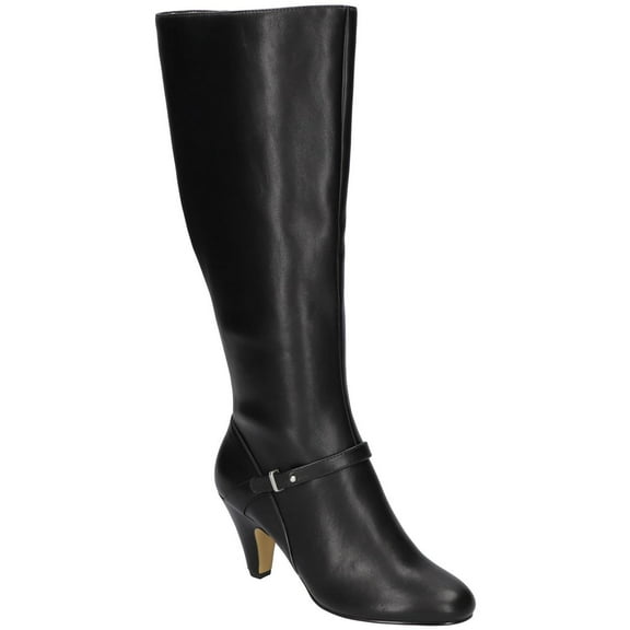 Bella Vita Womens Sasha Plus Faux Leather Round Toe Knee-High Boots