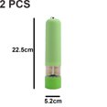 thumbnail image 2 of Molinillo de pimienta eléctrico de color, molinillo de pimienta, 2 unidades, verde MFZFUKR CPB-US-YYM482-9, 2 of 5