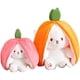 thumbnail image 2 of Precioso conejo de peluche de rábano fresa convertido en conejo, juguete de descompresión súper suave, pequeño conejo blanco para enviar como regalo de cumpleaños a los niños, 2 of 5