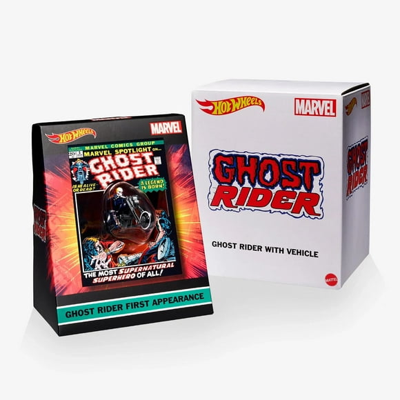 Vehiculo de Juguete Hot Wheels Hot Wheels MARVEL Ghost Rider Motorcycle & Figure Collectible SDCC 2022