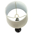 thumbnail image 2 of Eggshell Silk 10 Inch European Drum Lampshade with Slip Uno Fitter, 2 of 2
