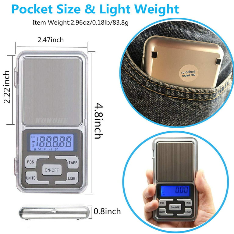 Portable Weight Scale, Pocket Scale Digital Grams Scale Food Scale