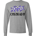 thumbnail image 3 of Inktastic Colorado Columbine Flowers Long Sleeve T-Shirt, 3 of 5