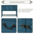 thumbnail image 7 of Wulawindy Console Table Sideboard for Entryway Sofa Table with Shutter doors and 4 Storage Drawers, 7 of 7