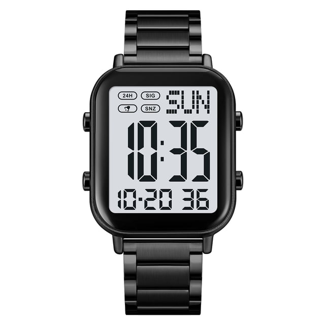 Digital Alarm Clock Large Display Men'S Outdoor Sports Watch with Luminous Dial, Waterproof for Swimming Running Hiking, Digital Watch Waterproof Multi-Function for Camping
