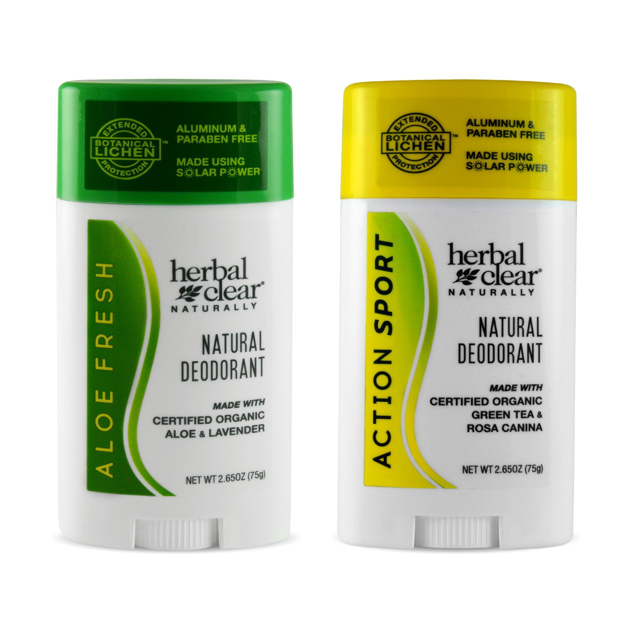 Herbal Clear Naturally Action Sport + Aloe Fresh Deodorant 2.65 oz