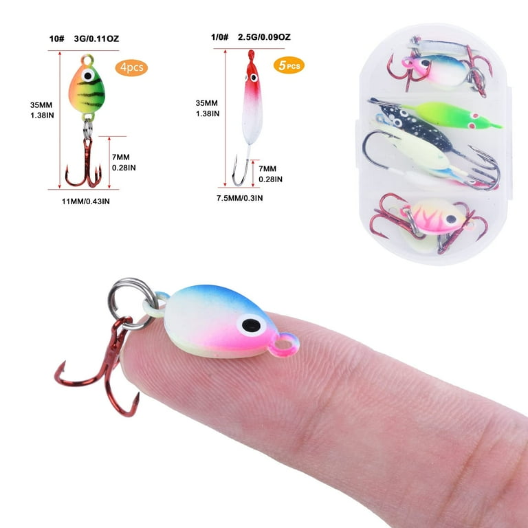 5pcs Mini Jig Heads Fishing Lures Jigs Head 1.4g 1.6g 3g With Eye