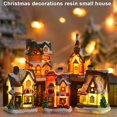 thumbnail image 4 of Decoración llevada escena de la Navidad de la resina, ornamento tablero festivo del día festivo, 4 of 5