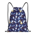 thumbnail image 1 of Xecao Cute Shark Pattern Sports Drawstring Backpack - String Swim Gym Bag with Wet Proof Pocket for Women&Men-Small, 1 of 6