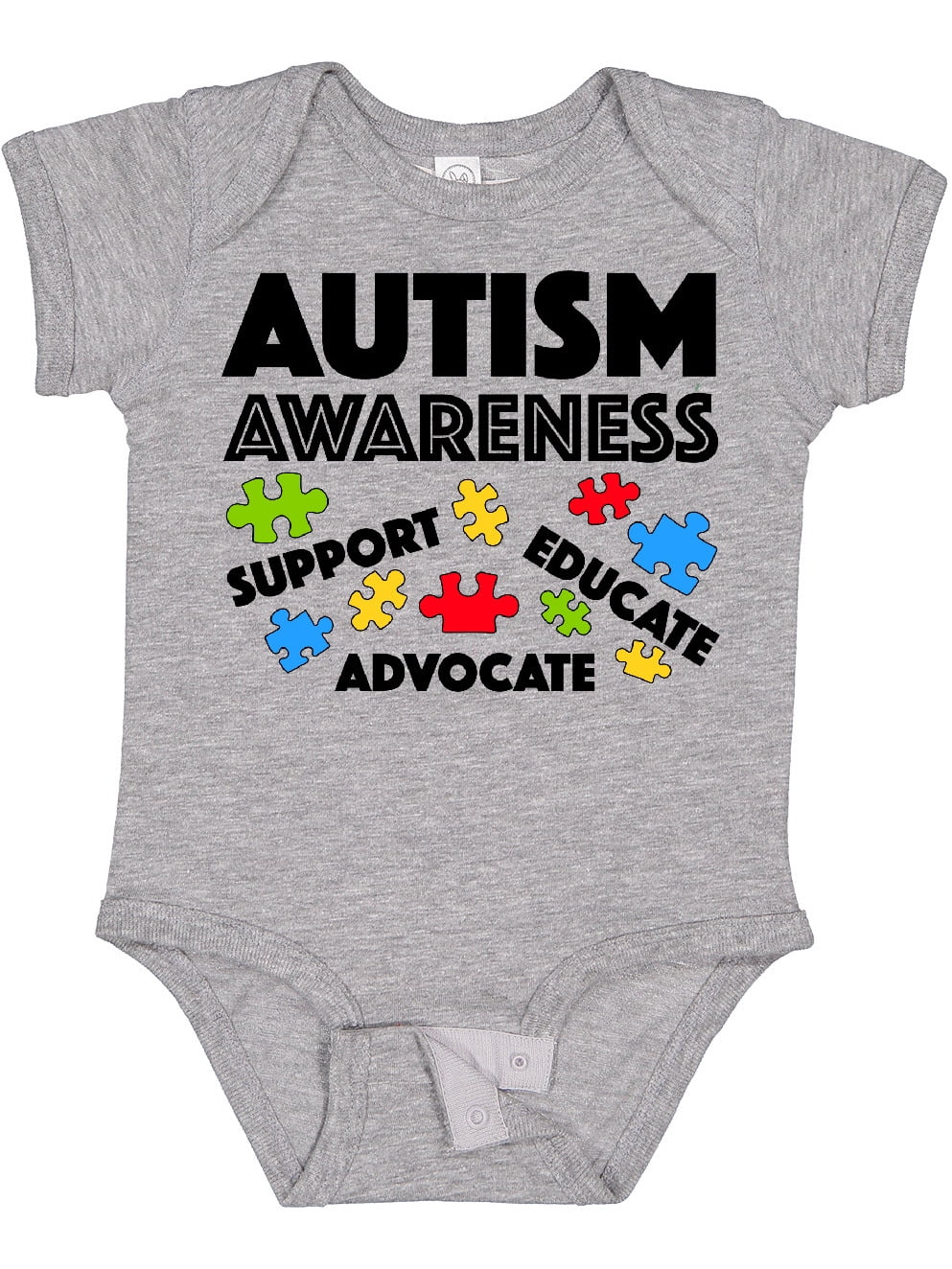 Inktastic Autism Awareness Support, Educate, Advocate Gift Baby Boy or
