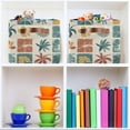 thumbnail image 6 of Ryvnso Palm Tree Tropical Storage Basket Large Bin Foldable Boxes Toys Organizer 14.2x10.2x8.3in 1 PC, 6 of 8