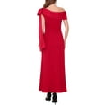 thumbnail image 3 of INSPIRE CHIC Women's Evening Dress One Shoulder Bow Wedding Guest Bridesmaid Cocktail Prom A-Line Maxi Dresses M Red, 3 of 6