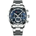 thumbnail image 1 of 8355 Reloj de lujo clásico de cuarzo para hombre Reloj 3ATM Impermeable Estuche grande Reloj gra CURREN  Reloj de los hombres, 1 of 7