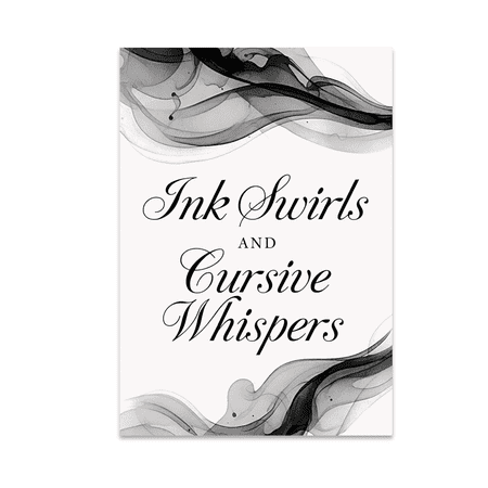 Elegant Calligraphy Art - Home Decor Enthusiast - 13x19 Poster Print