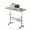 Natural, variant on Small Standing Desk Adjustable Height Rolling Computer Desk Portable Laptop Desks with Wheels,Black