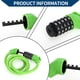 thumbnail image 2 of Candado de bicicleta ajustable Unique Bargains, candado de cadena de bicicleta, bloqueo de cable de bicicleta reiniciable de 5 dígitos, aleación de zinc, 133 cm, verde, 1 juego, 2 of 6