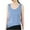 Blue, variant on Summer Fashion Plus Size Tank Top for Women Solid Color Round Neck Sleeveless Casual Loose