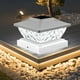 thumbnail image 3 of Luces solares de pilar Exteriores LED para jardines con estaca de madera - Panel de polisilicio 2V, marco ABS y vidrio texturizado, 14,8x14,8x9,6 cm, 3 of 6